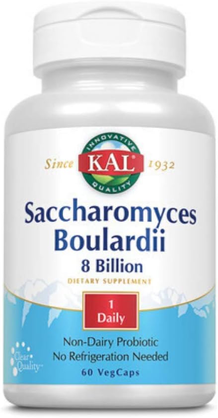 Kal Saccharomyces Boulardii Capsules, 60 Count