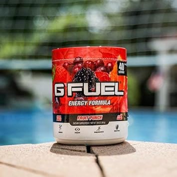 G Fuel Fruit Punch Tub (40 Servings) Elite Energy and Endurance Formula, 9.8 oz(280g) : Health & Household