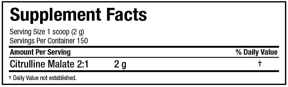 ALLMAX Nutrition Citrulline Malate, Unflavored, (300 g) : Health & Household