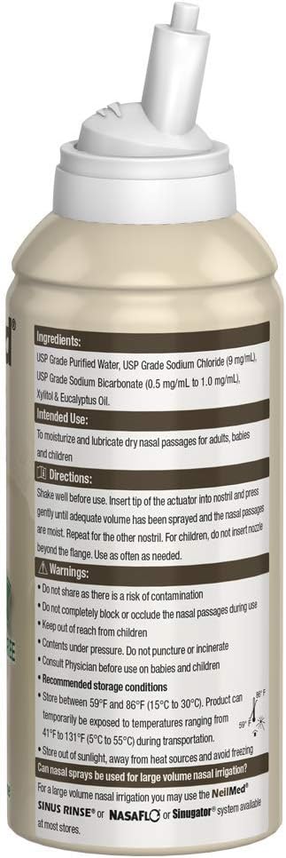 Neilmed Nasamist Saline Spray With Xylitol, 4.4 Ounce (Pack Of 1)