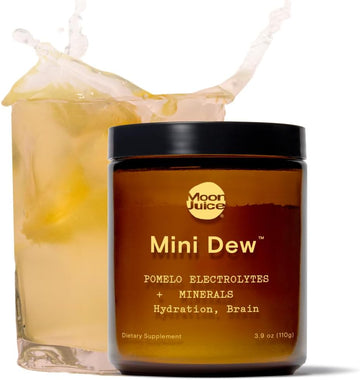 Moon Juice - Mini Dew Electrolytes Powder - Watermelon (30 Servings) - 2In1 Electrolytes & Minerals - Hydration Powder - Magnesium, Calcium, Potassium & Pink Salt - Sugar Free, Vegan, Non Gmo