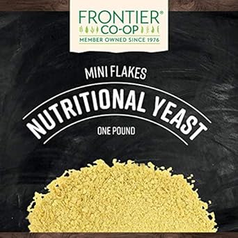 Frontier Nutritional Yeast Mini Flakes, 1-Pound Bulk Bag, Essential B Vitamins, Non-Irradiated, Kosher Yeast