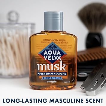 Aqua Velva Musk After Shave Cologne 3.5 Oz By Aqua Velva