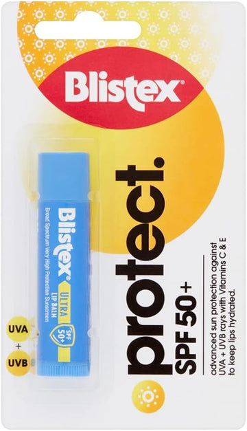 Blistex Ultra Lip Balm With Spf 50+, Lip Protection From Uva And Uvb Rays - 4.25G (Pack Of 12)