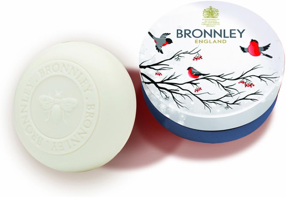 Bronnley Festive Birds Tin with Honey Blossom Soap 100g