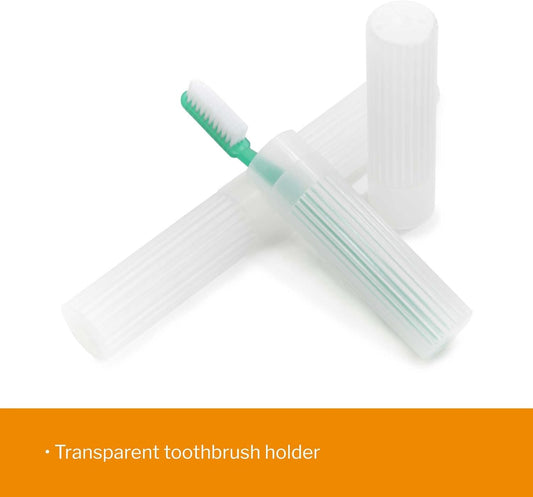 McKesson Toothbrush Holder, Transparent, Two-Piece, Made from Polypropylene, 8 in, 100 Count