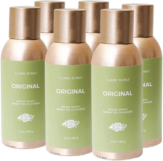 Claire Burke Original Room Spray, 3.0 oz (Pack of 6)