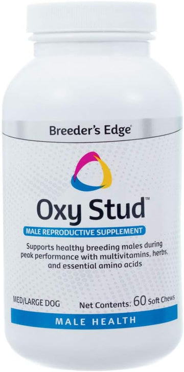 Breeder's Edge Oxy Stud- Male Performance Supplement- for Medium & Large Dogs- 60ct Soft Chews