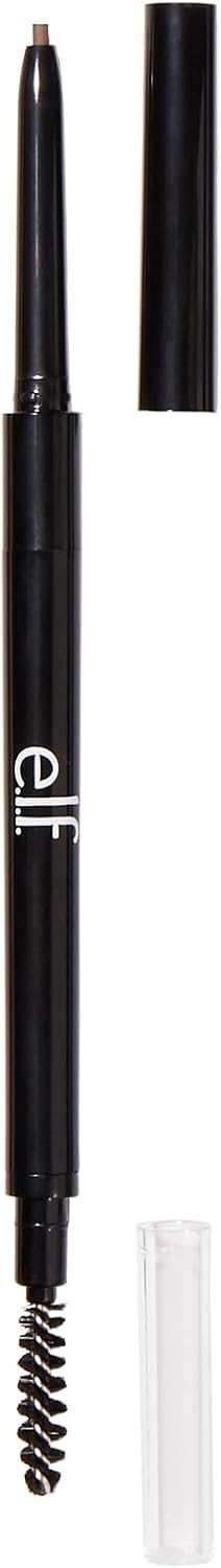 E.L.F. Ultra Precise Brow Pencil, Creamy, Micro-Slim, Precise, Defines, Creates Full, Natural-Looking Brows, Tames And Combs Brow Hair, Taupe, 0.002 Oz