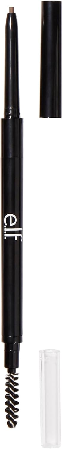 E.L.F. Ultra Precise Brow Pencil, Creamy, Micro-Slim, Precise, Defines, Creates Full, Natural-Looking Brows, Tames And Combs Brow Hair, Taupe 0.05G