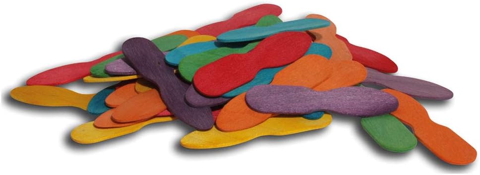 50 Coloured Ice Cream Sticks Chewable Parrot Foot Toy :Pet Supplies