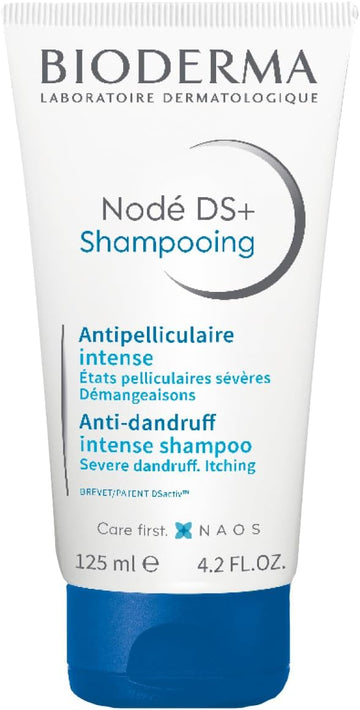 Bioderma Nodé Ds+ Anti Dandruff Shampoo - Shampoo For Severe & Persistent Dandruff, Gently Cleanses & Soothes For Itching Relief, Hair Care For Sensitive Scalps, 125Ml