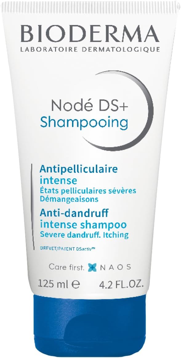 Bioderma Nodé Ds+ Anti Dandruff Shampoo - Shampoo For Severe & Persistent Dandruff, Gently Cleanses & Soothes For Itching Relief, Hair Care For Sensitive Scalps, 125Ml (Pack Of 2)