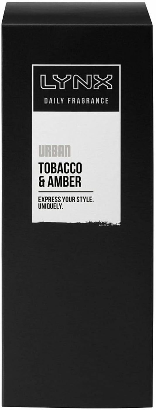 Lynx Urban Tobacco & Amber Daily Fragrance Gives Your Style An Edge Style-Refining Pump Spray 100 Ml