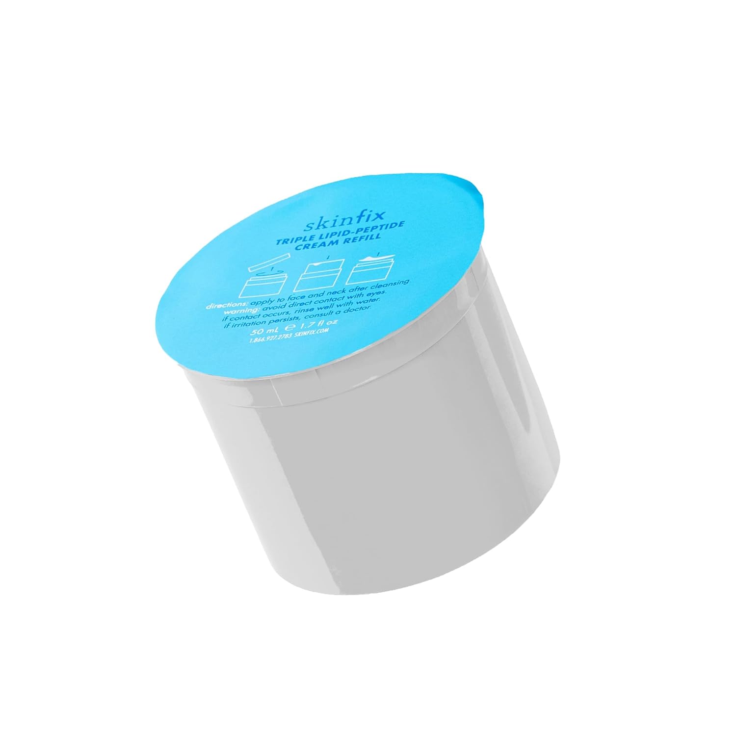 Skinfix Triple Lipid-Peptide Cream Refill - 1.7 Oz - Rich Face Moisturizer To Instantly Hydrate & Restore Dry, Sensitive Skin - Non-Comedogenic, Fragrance Free, Vegan, Cruelty Free