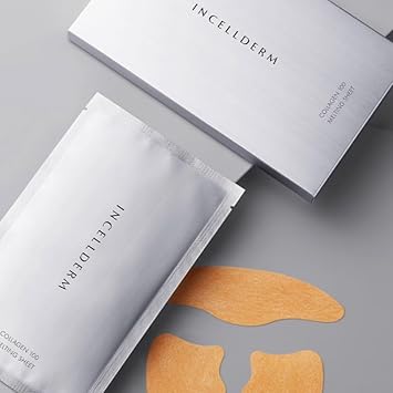 Incellderm Collagen 100 Melting Sheet 2.5G 5Ea, Korean Moisturizing Skincare, Hydrating Face Masks, Anti-Aging