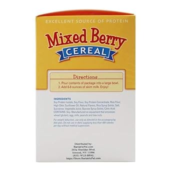 BariatricPal Protein Cereal - Mixed Berry (1-Pack) : Grocery & Gourmet Food