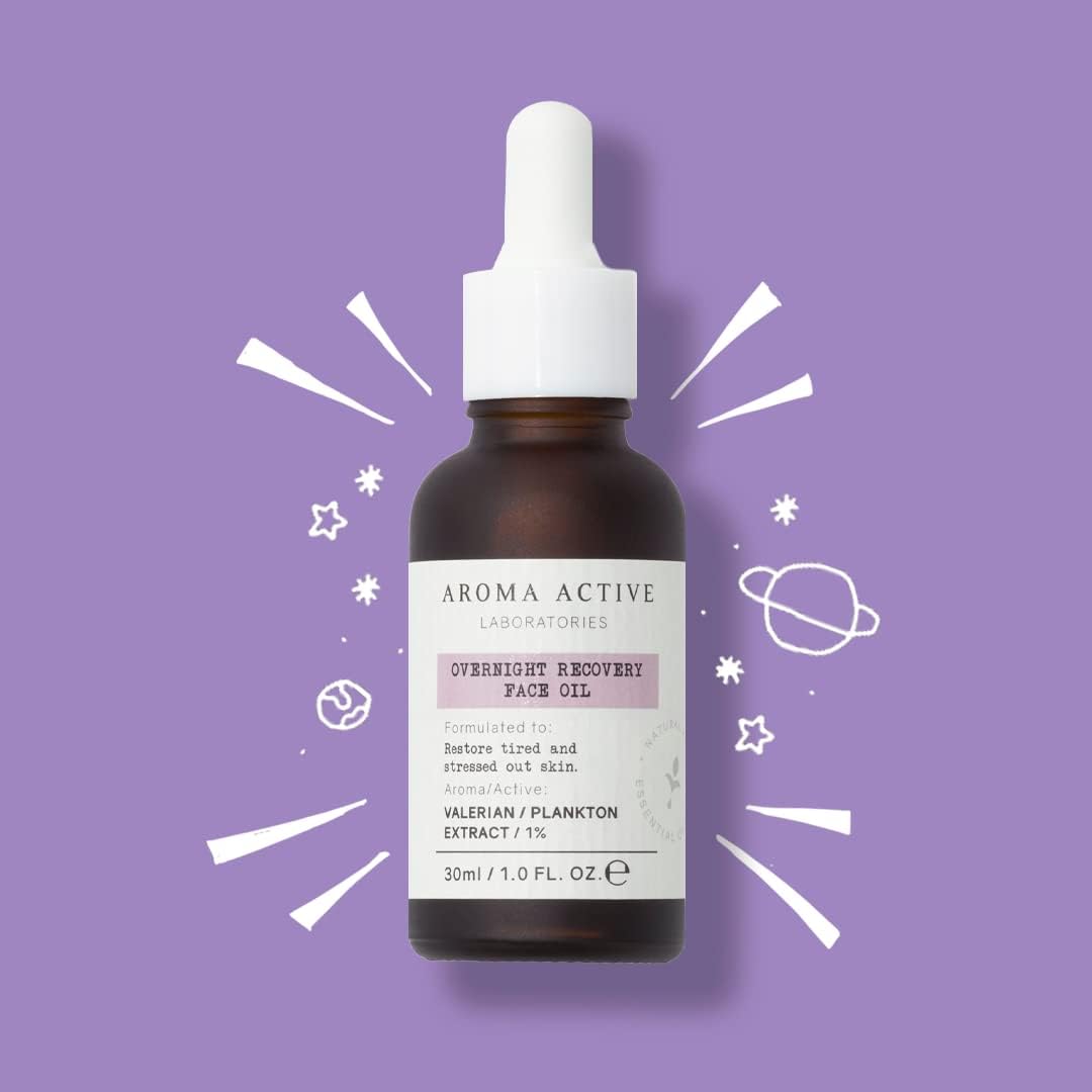 AROMA ACTIVE LABORATORIES Sleep Overnight Recovery Face Oil 30ml - Skin Recover From The Blue Glow, De-stress, Sleep Enhancing, Lavandin : Amazon.co.uk: Beauty