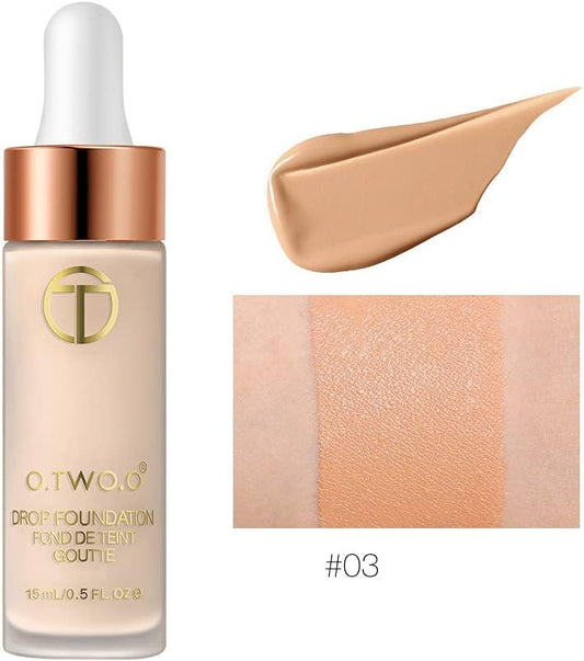 O.Two.O Light Breathable Dropper Liquid Foundation, Natural Brightening, Moisturizing And Makeup Bb Cream Makeup. (9122-3)