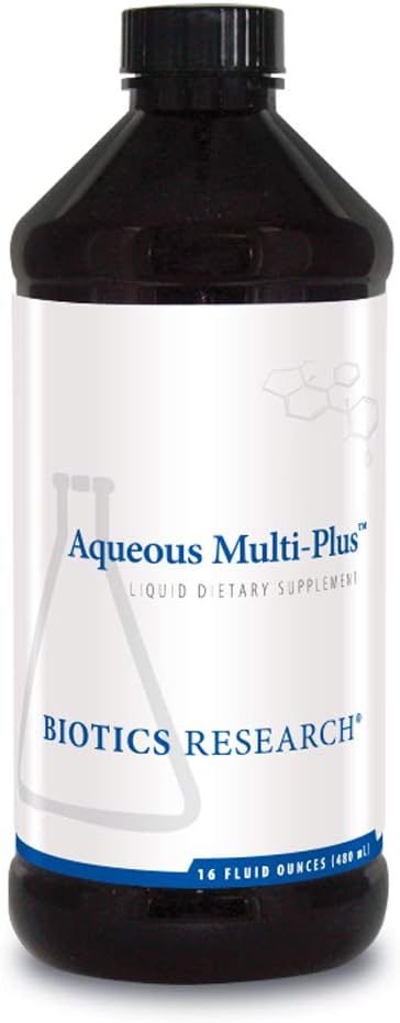 Biotics Research Aqueous Multi Plus Liquid Multi Vitamin Or Mineral, Full Spectrum Vitamin And Mineral Formula, 16 Fluid Ounces
