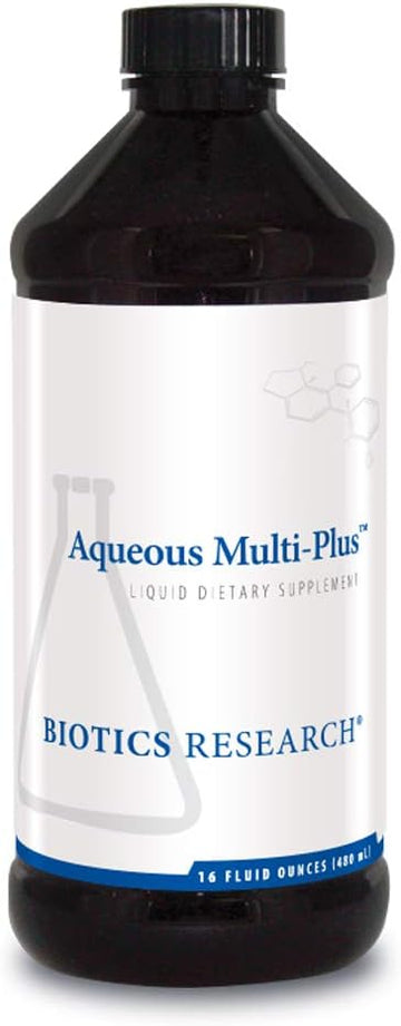 Biotics Research Aqueous Multi Plus Liquid Multi Vitamin Or Mineral, Full Spectrum Vitamin And Mineral Formula, 16 Fluid Ounces