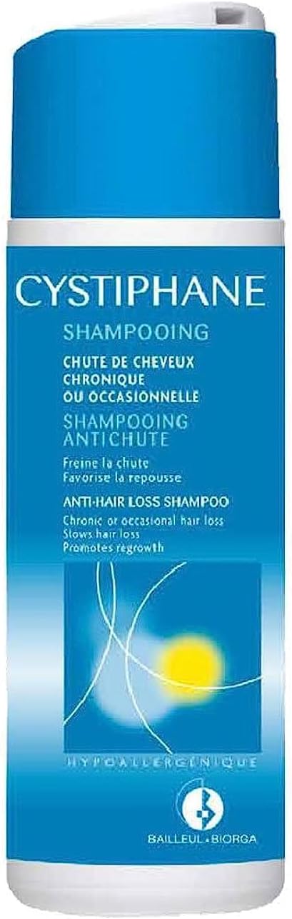 Biorga Cystiphane Hair Loss Shampoo 200Ml, Unscented, White, Adult, Unisex-Adults