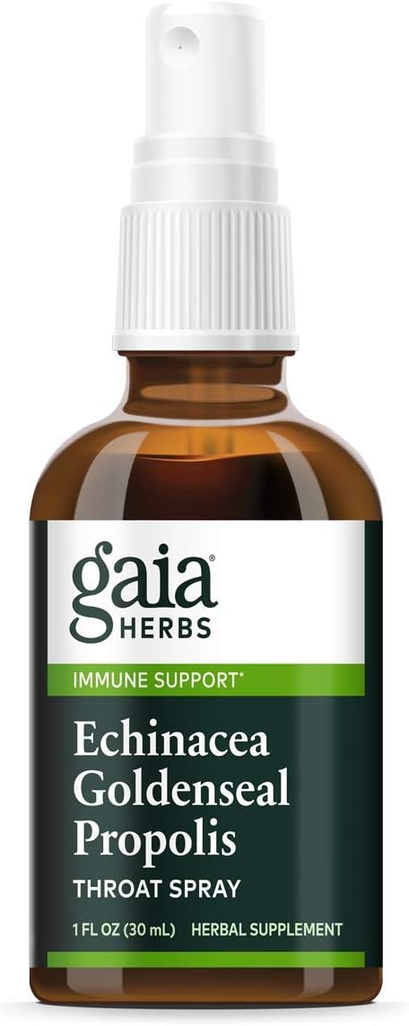 Gaia Herbs Ech/Gold/Prp Throat Spray 1  , Liq Extract