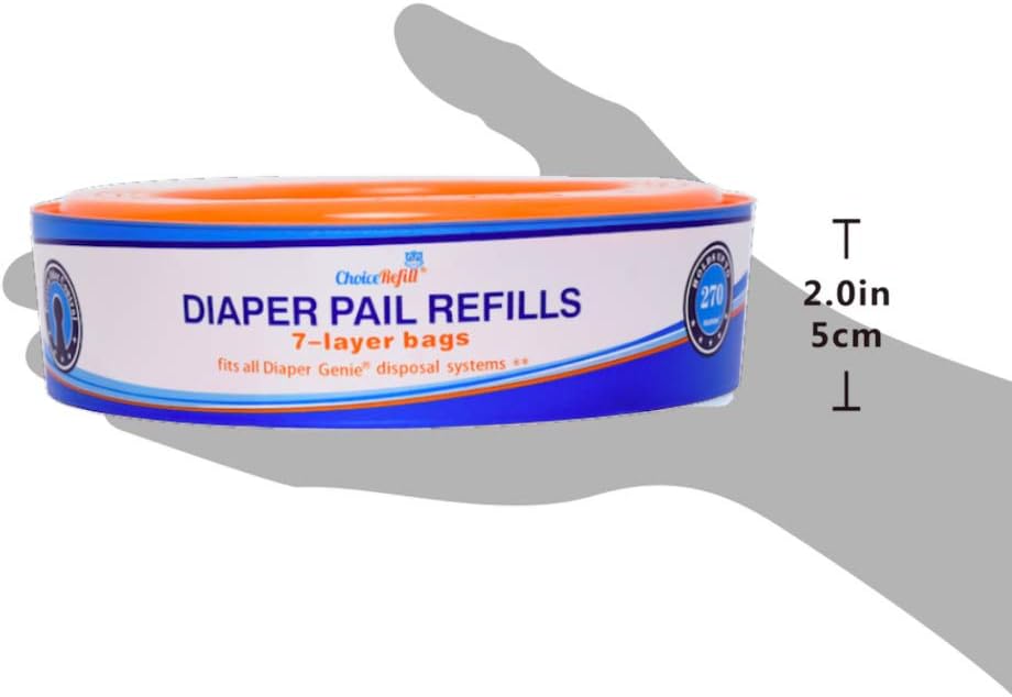 Compatible With Diaper Genie Pails, 4-Pack, 1080 Count