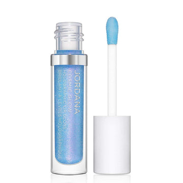 Jordana Cosmic Glow Holographic Lip Gloss - Galactic Blue : Beauty & Personal Care