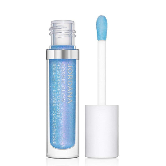 Jordana Cosmic Glow Holographic Lip Gloss - Galactic Blue : Beauty & Personal Care