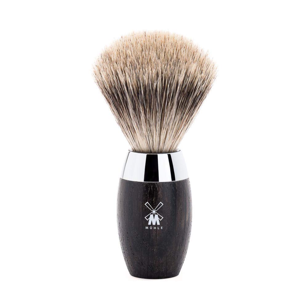 Mühle Kosmo Bog Oak Fine Badger Shaving Brush : Beauty & Personal Care