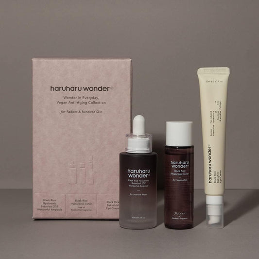 Haruharu Wonder Vegan Well-Aging Collection, Gift Box For Special Day, Suitable For All Skin Types