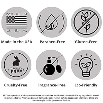 Cleure Hypoallergenic Exfoliating Facial Scrub, Free Of Fragrance, Gluten, Paraben, Salicylate And Non-Comedogenic, Unscented, 4 Oz : Beauty & Personal Care