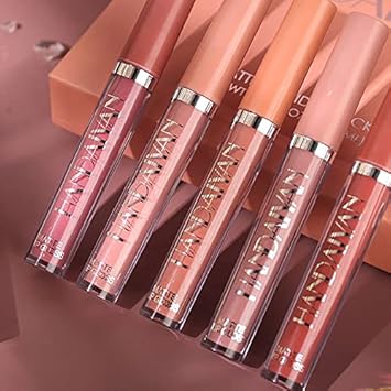 Bestland 6Pcs Matte Liquid Lipstick Set, 24H Transfer-Proof, Long Lasting, Moisturizing & Non-Sticky Lip Gloss Waterproof Lip Stain Sets For Women, Cruelty Free Lip Makeup (Set C)