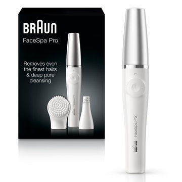 Braun Face Epilator Facespa Pro 910, Facial Hair Removal For Women, Hair Removal Device, Epilator For Women, 2 In 1 Epilating And Cleansing Brush