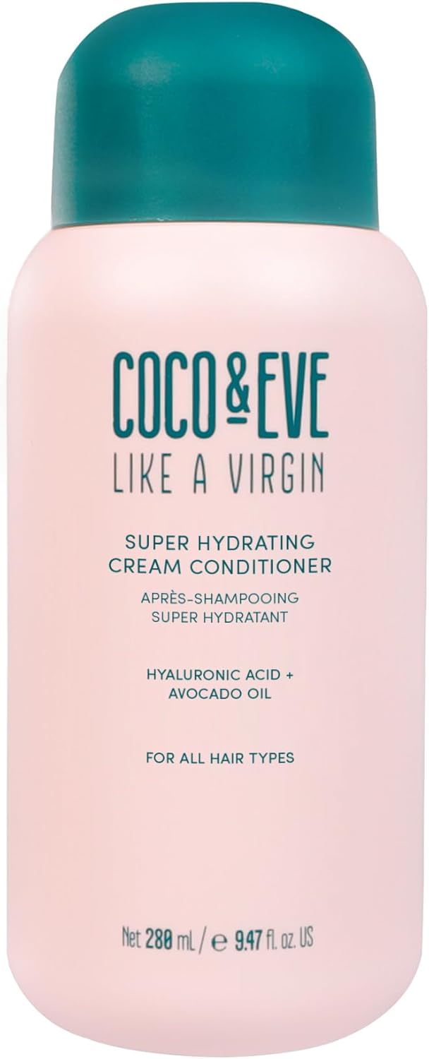 Coco & Eve Like A Virgin Super Hydrating Cream Conditioner. Sulfate Free With Argan Oil & Coconut For Dry, Damaged, Color Treated, Frizzy. (280Ml)