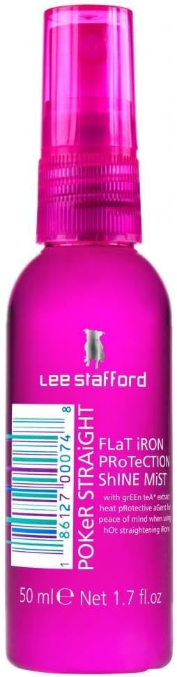 Lee Stafford Poker Straight Flat Iron Protection Shine Mist Travel Size 50Ml