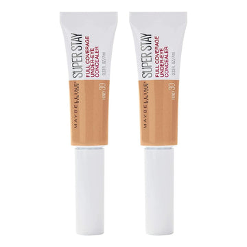2 X Maybelline Superstay Full Coverage Under-Eye Concealer 6Ml - 30 Honey