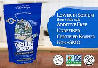 Light Grey Celtic Sea Salt Resealable Bags “ Additive-Free, Delicious Sea Salt, Perfect For Cooking, Baking And More - Gluten-Free, Non-Gmo Verified, Kosher And Paleo-Friendly, 1 Pound Bag (6 Count) : Grocery & Gourmet Food