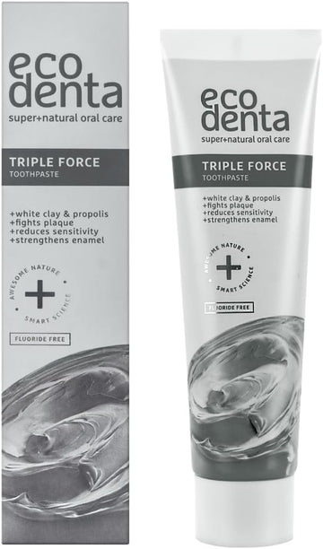 Ecodenta Gum Protection Toothpaste With Tea Tree Oil I Tooth Paste Without Fluoride, Strengthens And Protects The Gums I Toothpastes With Natural Ingredients, Suitable For Vegans, 75Ml