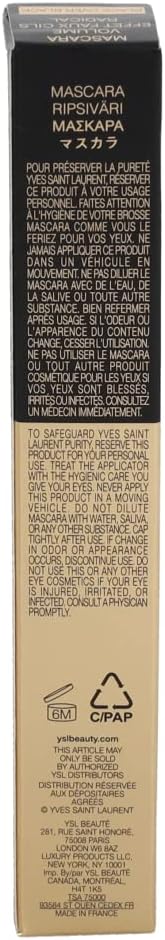 Yves Saint Laurent Volume Effet Faux Cils Radical Mascar, 1 Black, 7.5 Ml