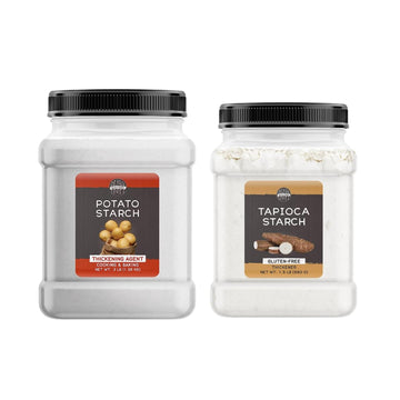 Birch & Meadow Tapioca Starch & Potato Starch Bundle, Versatile Ingredients, Cooking & Baking, Thickeners