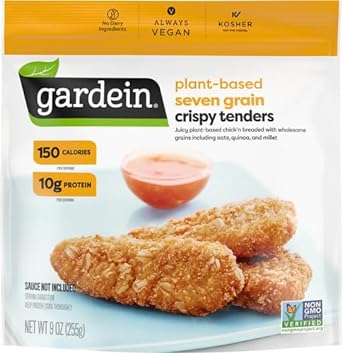Gardein Seven Grain Crispy Plant-Based Chick'n Tenders, Vegan, Frozen, 9 oz