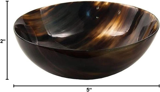 Parker Genuine Ox Horn Palm Lathering Shave Bowl