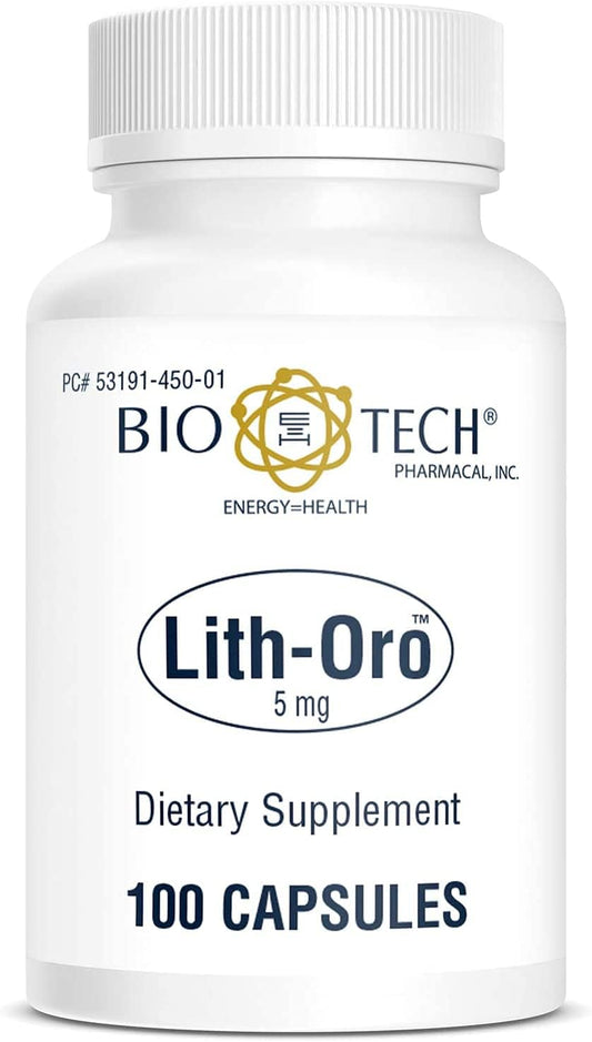 Bio-Tech Pharmacal Lith-Oro Dietary Supplement (5mg, 100 Count)