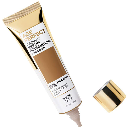 L'Oreal Paris Age Perfect Radiant Serum Foundation With Spf 50, Almond, 1 Ounce