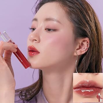 Rom&Nd Glasting Water Tint 8 Colors | Vivid Color, Glossy Finish, Long-Lasting, Moisturizing, Highlighting, Natural-Beauty Lip For Daily Use, K-Beauty 4G/0.14Oz No.08 Rose Stream