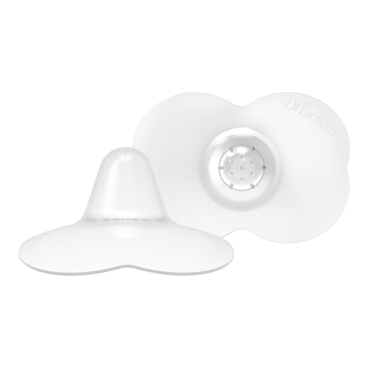 Dr. Brown'S Butterfly Breastfeeding Nipple Shields For Protecting Sore, Flat Or Inverted Nipples, Essential For Latching Difficulties With Microwave Sterilizer Carrying Case, Size 1, 20Mm