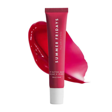 Summer Fridays Lip Butter Balm - Conditioning Lip Mask And Lip Balm For Instant Moisture, Shine And Hydration - Sheer-Tinted, Soothing Lip Care - Cherry (.5 Oz)