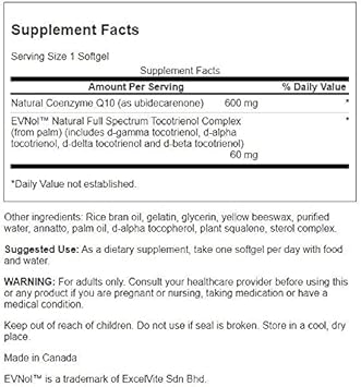 Swanson Coq10 With Tocotrienols - Maximum Strength 600 Mg 60 Sgels 3 Pack